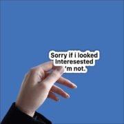 I'm not intrested Sticker - Image 2