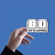 Keys to happiness Sticker - Image 2