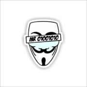 Mystery mask Sticker
