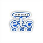 We are nobody etc Sticker