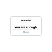 You are enough Sticker