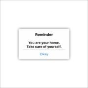Youre home take vare of yourself Sticker