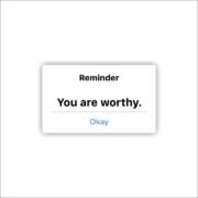 Youre worthy Sticker